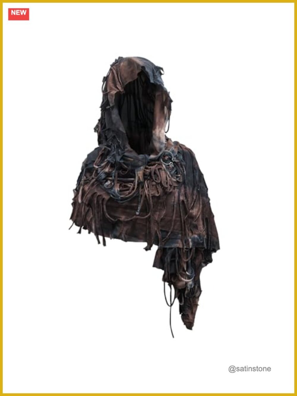 Hooded Shawl Viking Brooch Cowl Scarf Medieval Renaissance Costume Cape